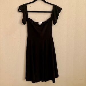 Leith Black Off Shoulder Dress
